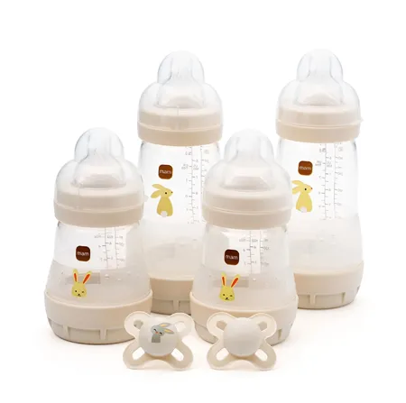 MAM Baby Feed & Soothe Anti Colic Bottles & Soothers Set